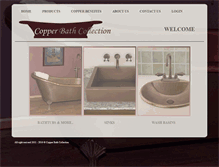 Tablet Screenshot of copperbathcollection.com